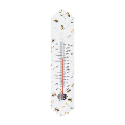 Thermomètre 30 cm imprimé abeilles ESSCHERT DESIGN