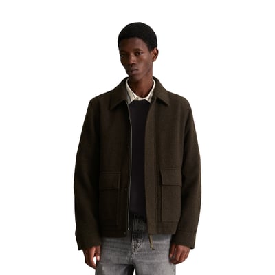 Veste en laine coupe classique en bouclé doux contenant des fibres recyclées MARC O’POLO DENIM