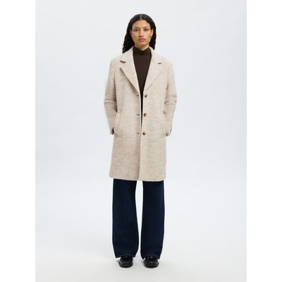 Bouclette en laine Long manteau SELECTED FEMME