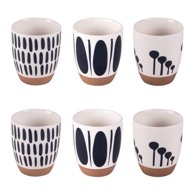 Coffret de 6 gobelets   10 cl-MIKONOS TABLE PASSION