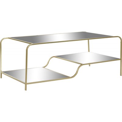 Table basse en métal, miroir, Glam RECOLLECTION