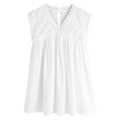 Robe avec finitions au crochet NEXT