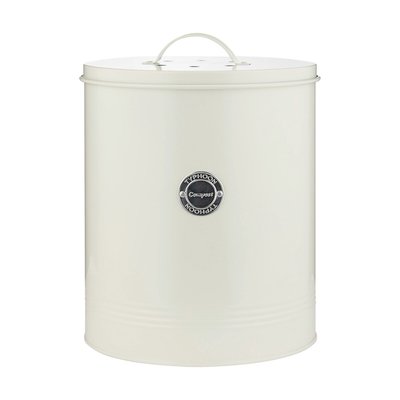 Living 5L Compost Caddy in Cream TYPHOON
