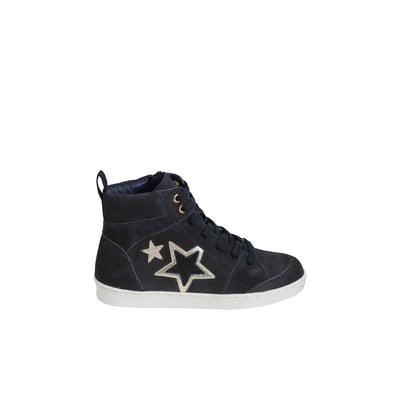 Baskets mid cuir lacées et zippées VERTBAUDET