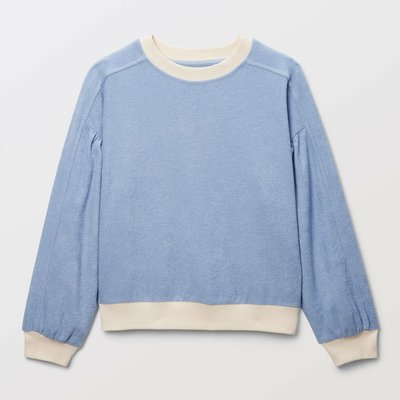 Sweat uni contenant du coton MONOPRIX