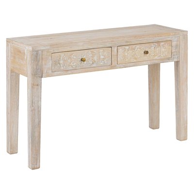 Console 2 tiroirs en bois massif SHIREL ATMOSPHERA