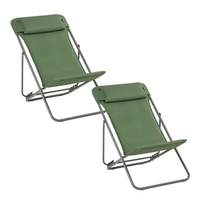 Lot de 2 transats pliants - MAXI TRANSAT + LAFUMA MOBILIER