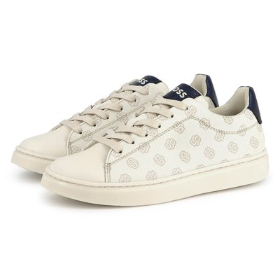 Baskets lacées en toile BOSS KIDSWEAR