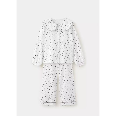 Pyjama complet en coton avec petits arbres MANGO BABY