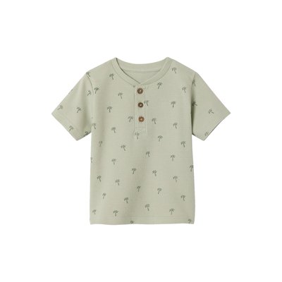 T-shirt motifs palmiers maille nid d'abeille VERTBAUDET