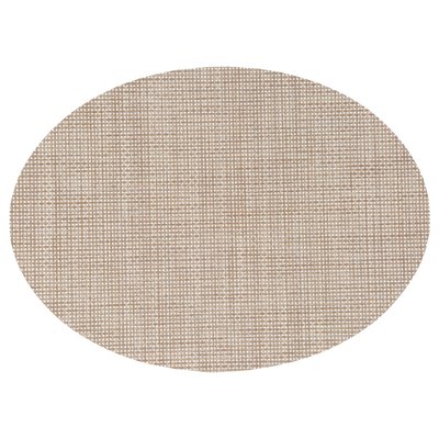 Lot de 2 Sets de table oval effet tissé TOILINUX