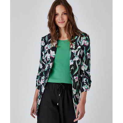 Veste imprimée en satin mat DAMART