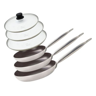 Lot 3 poêles de cuisson avec revêtement céramique sans PFAS ELO
