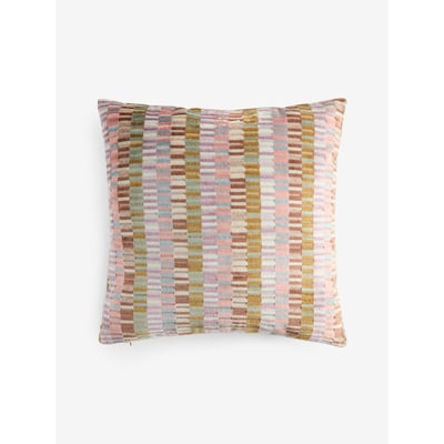 Coussin à rayures rio en velours coupé NEXT