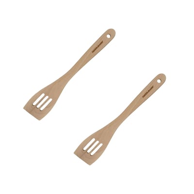 Set de 2 ustensiles de cuisine spatule en bois NATURE FACKELMANN