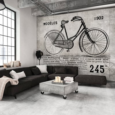 Papier peint intissé panoramique Vintage et Retro Bicycle (Vintage) EDEN