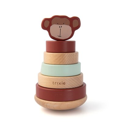 Tour à empiler en bois Mr Monkey TRIXIE