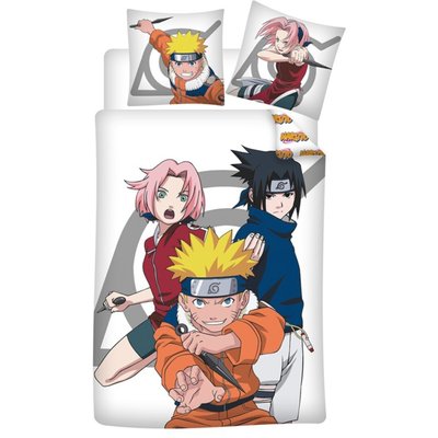 Parure de Lit Enfant Réversible Polycoton Manga NARUTO SHIPPUDEN