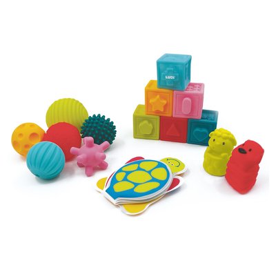 Coffret d'éveil livres cubes et balles LUDI