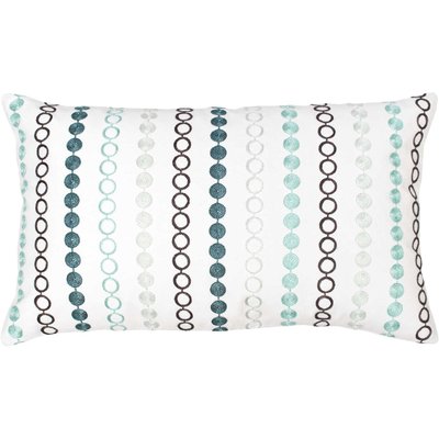 Coussin déco brodé coton, Stello C DESIGN HOME TEXTILE