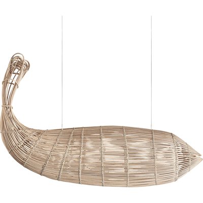 Suspension en rotin forme poisson RECOLLECTION