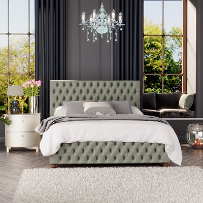 Seren Velvet Luxury Chesterfield Ottoman Storage Bed LAURENCE LLEWELYN-BOWEN