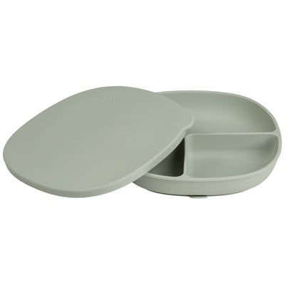 Assiette bébé silicone ventouse avec couvercle B.BOX