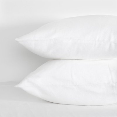 Set de 2 Sous taies d'oreiller Basique - 100% Molleton TRADITION DES VOSGES