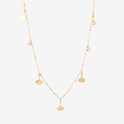 Collier feuilles Acier Inoxydable doré BALABOOSTE