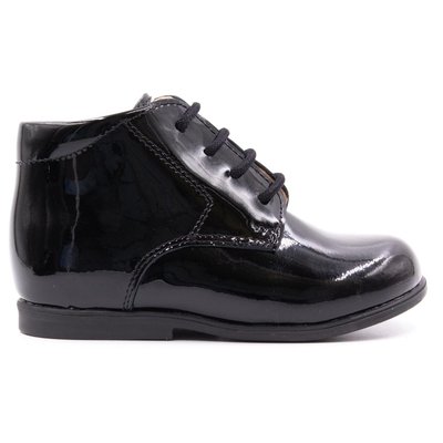 Bottines à lacet en cuir vernis BABY BONI&SIDONIE