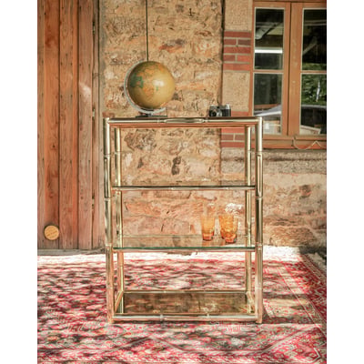 Étagère vintage dorée Isabelle N°356 - Bon état DEBONGOUT