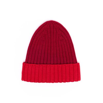Bonnet Bicolore en Laine - Noir et Gris DRAEGER PARIS