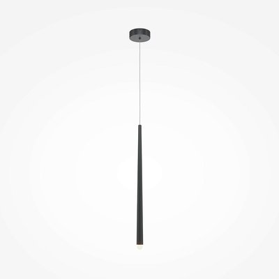 Suspension LED design noire - 1 tige verticale AURORA PIER IMPORT