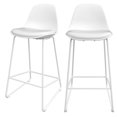 Lot de 2 chaises pour îlot central 65 cm - LENI RENDEZ-VOUS DÉCO