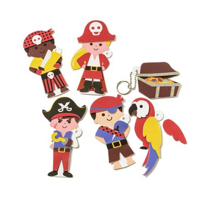 6 portes clefs pirate à créer OXYBUL 