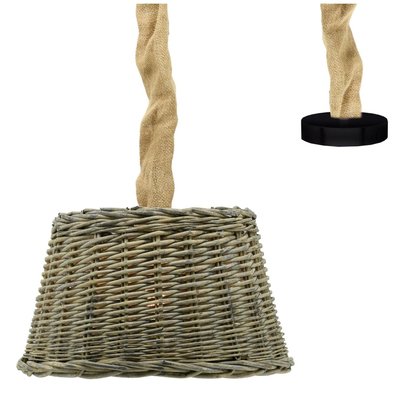 Suspension en osier gris et jute AUBRY GASPARD