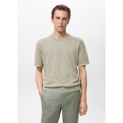 T-shirt combiné coton MANGO MAN