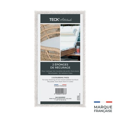 2 éponges à récurers TECK ATTITUDE