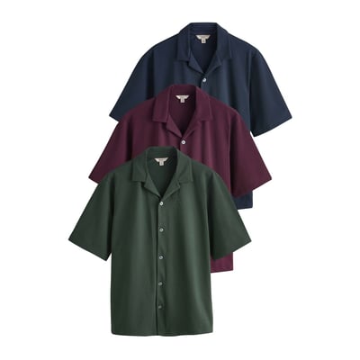 Chemise en jersey à col revers, lot de 3 NEXT