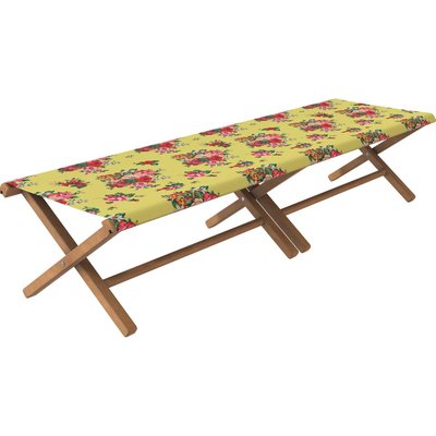 Lit de camp - toile outdoor - Mia jaune VENT DE BOHÈME