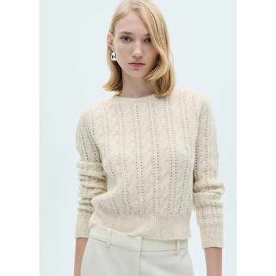 Pull-over torsadé détails ajourés MANGO
