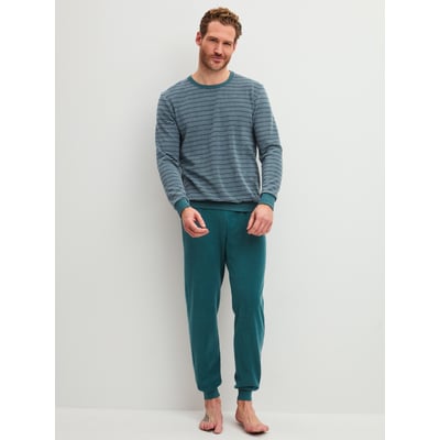 Pyjama avec bords élastiques manches longues Coton RELAX TERRY CALIDA