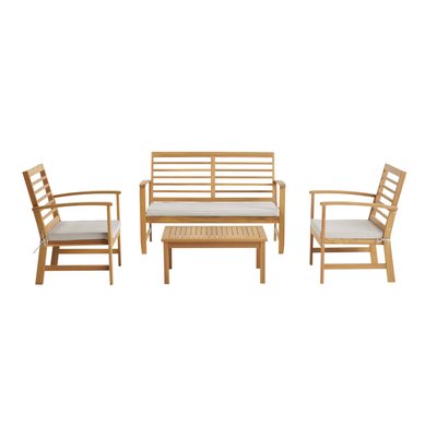 Salon de jardin bois d'acacia 4 places CHLOE SWEEEK