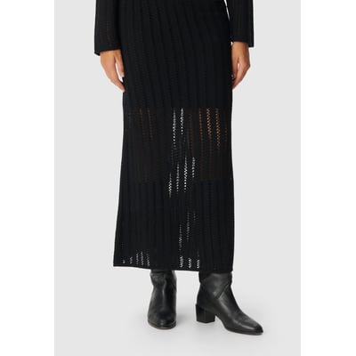 Jupe longue tricot ajouré IKKS