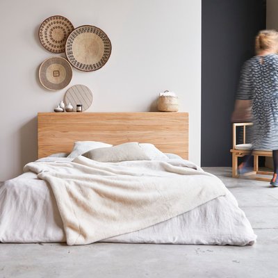 Tête de lit avec rangements en teck massif 165 cm BERTIE TIKAMOON