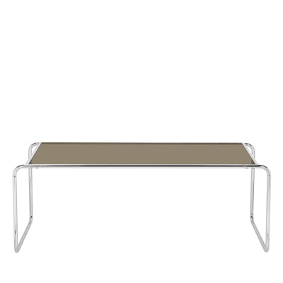 Table basse en verre pieds chrome L110cm- RIKA DRAWER
