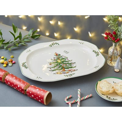 Christmas Tree Sculpted Platter SPODE
