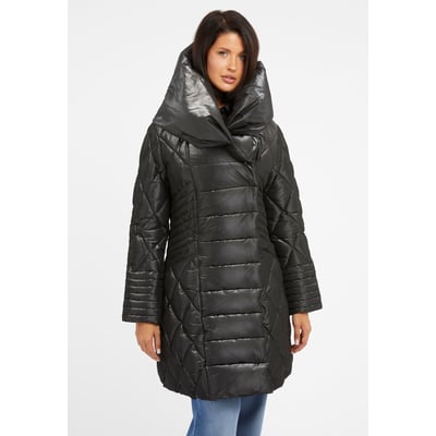 Doudoune Longue À Capuche Châle GUESS