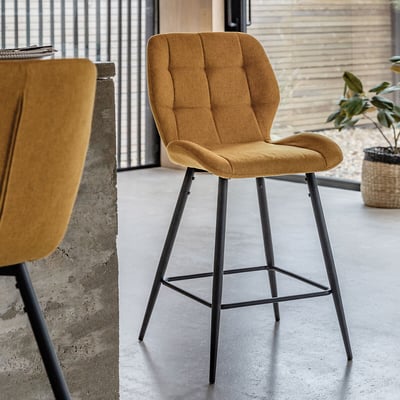 Dover Quilted Bar Stool (Set of 2) SO'HOME