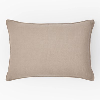 Taie d'oreiller rectangulaire, 50x70cm, 100% lin, MONOPRIX